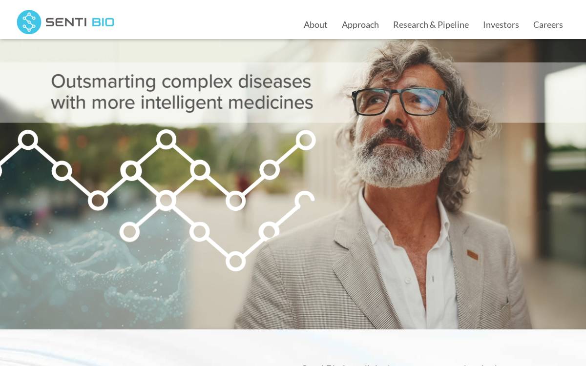 Senti Biosciences website preview