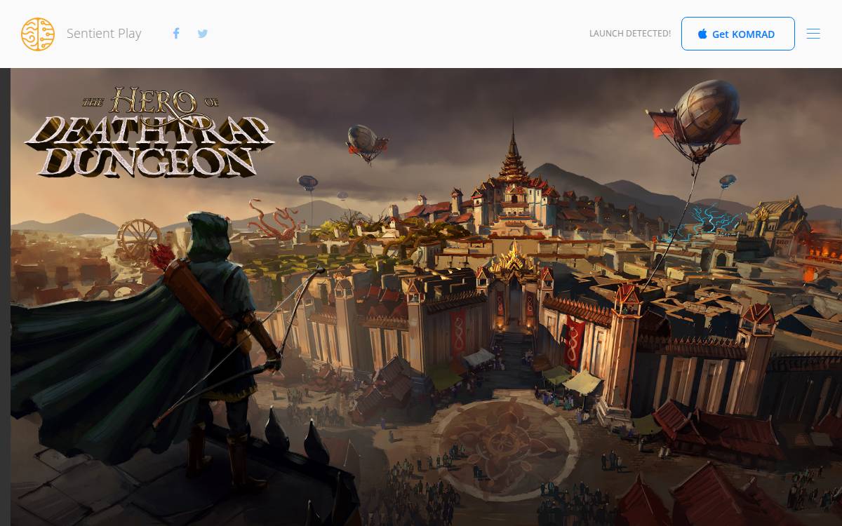 Sentient Play website preview