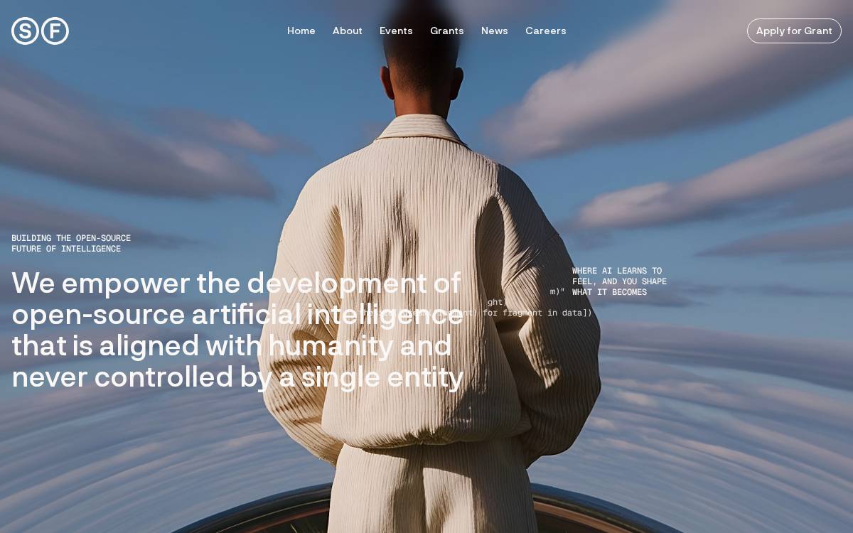 Sentient website preview