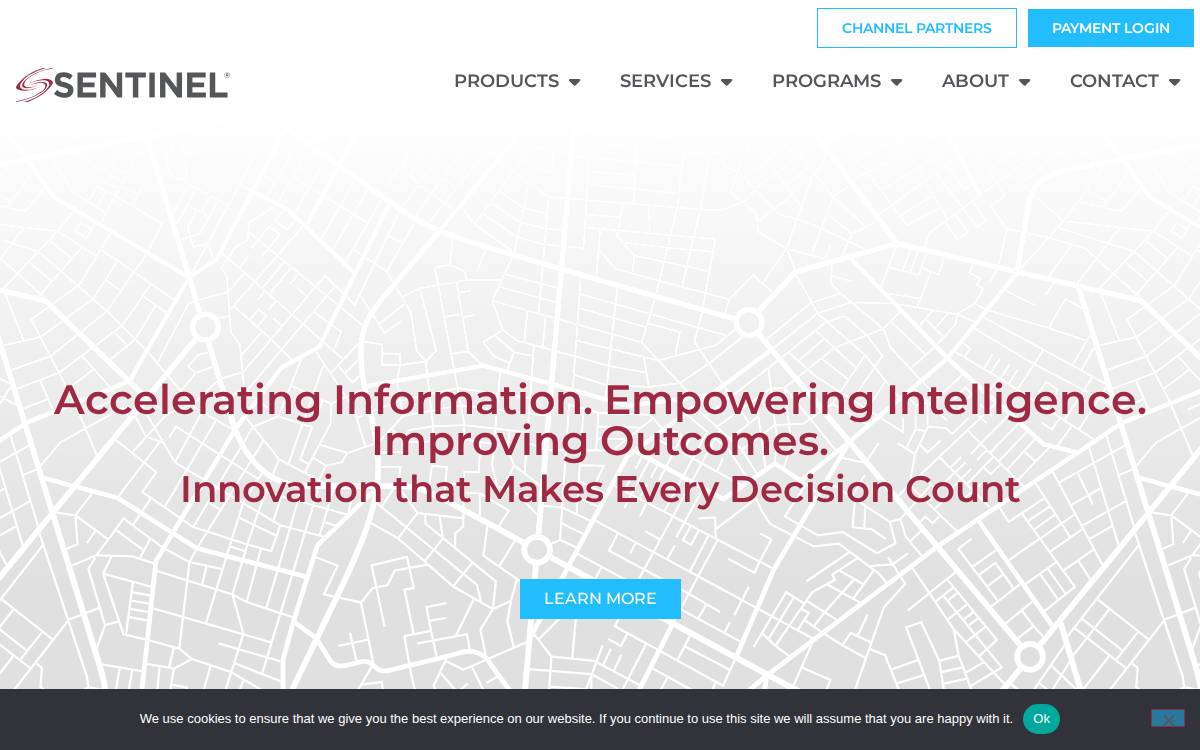 Sentineladvantage website preview