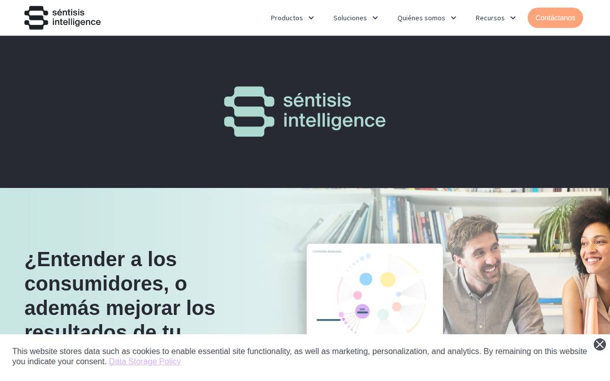 Sentisis Analytics website preview