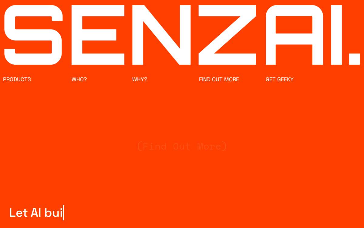 Senzai website preview