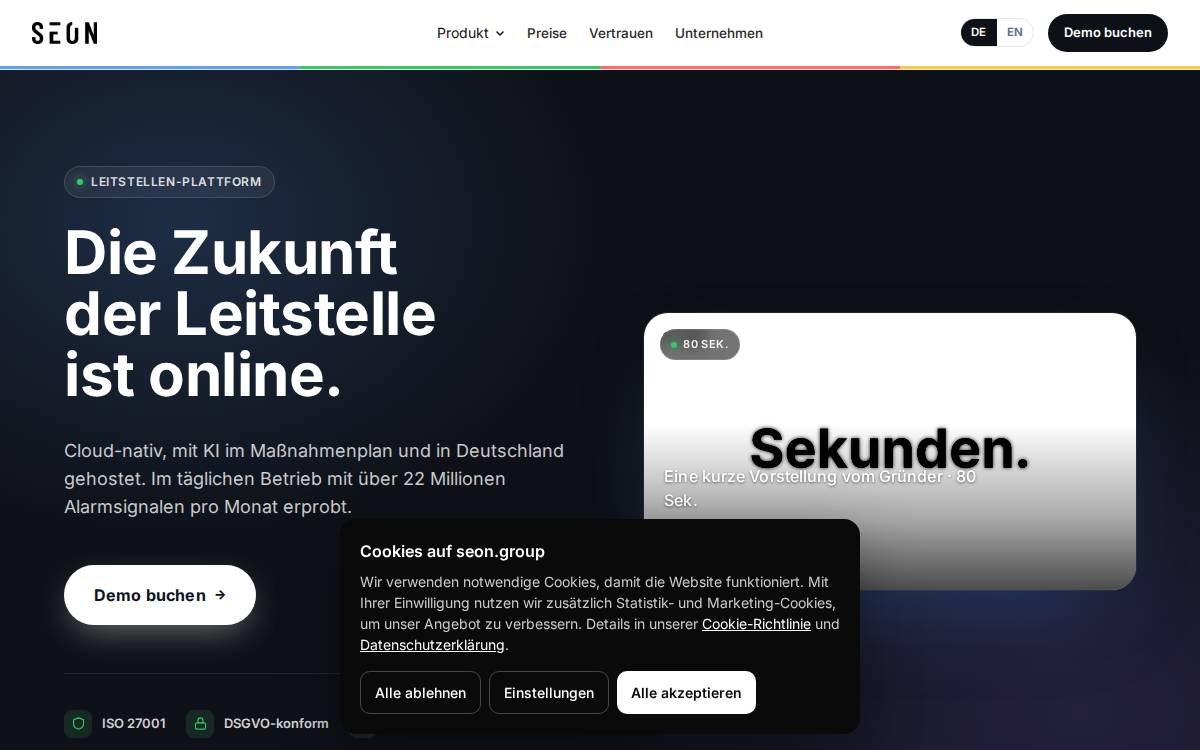 SEON website preview