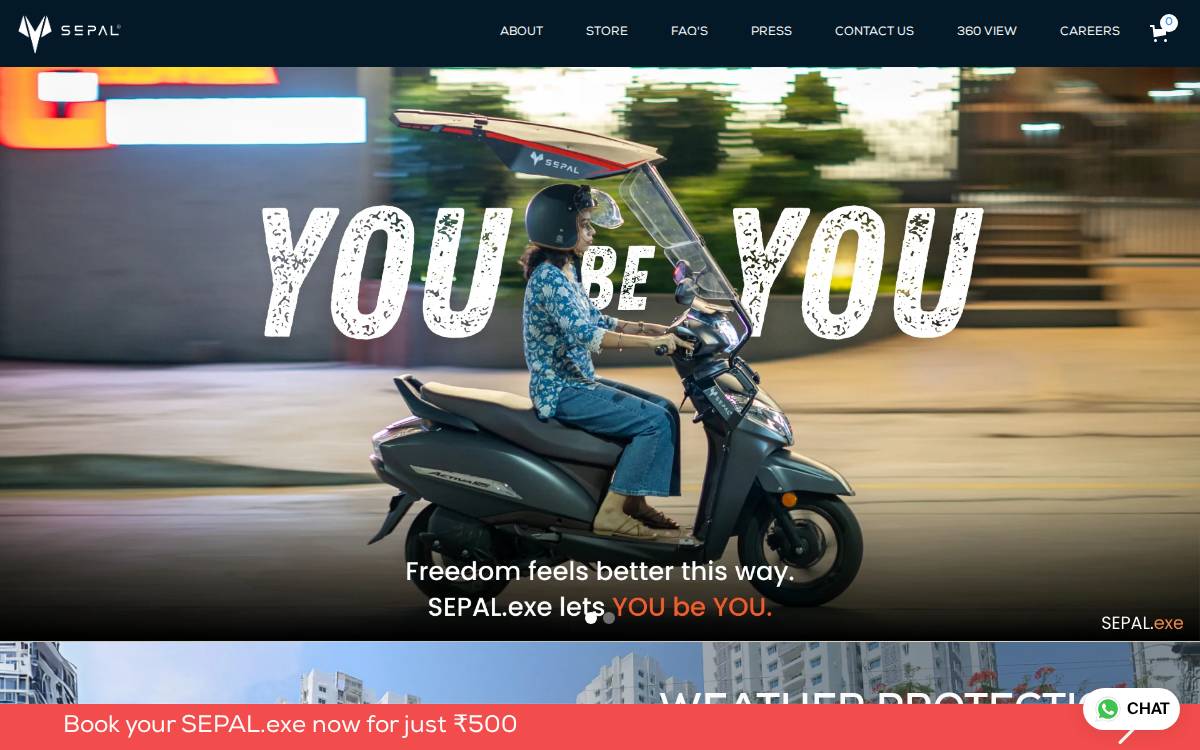 Sepal website preview