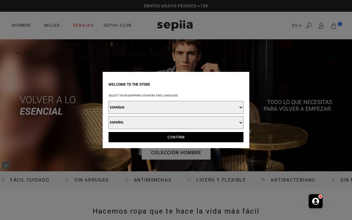 Sepiia website preview
