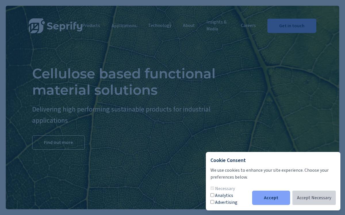 Seprify website preview