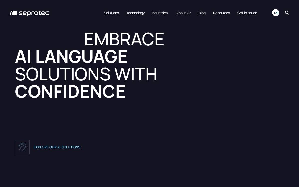 SeproTec website preview