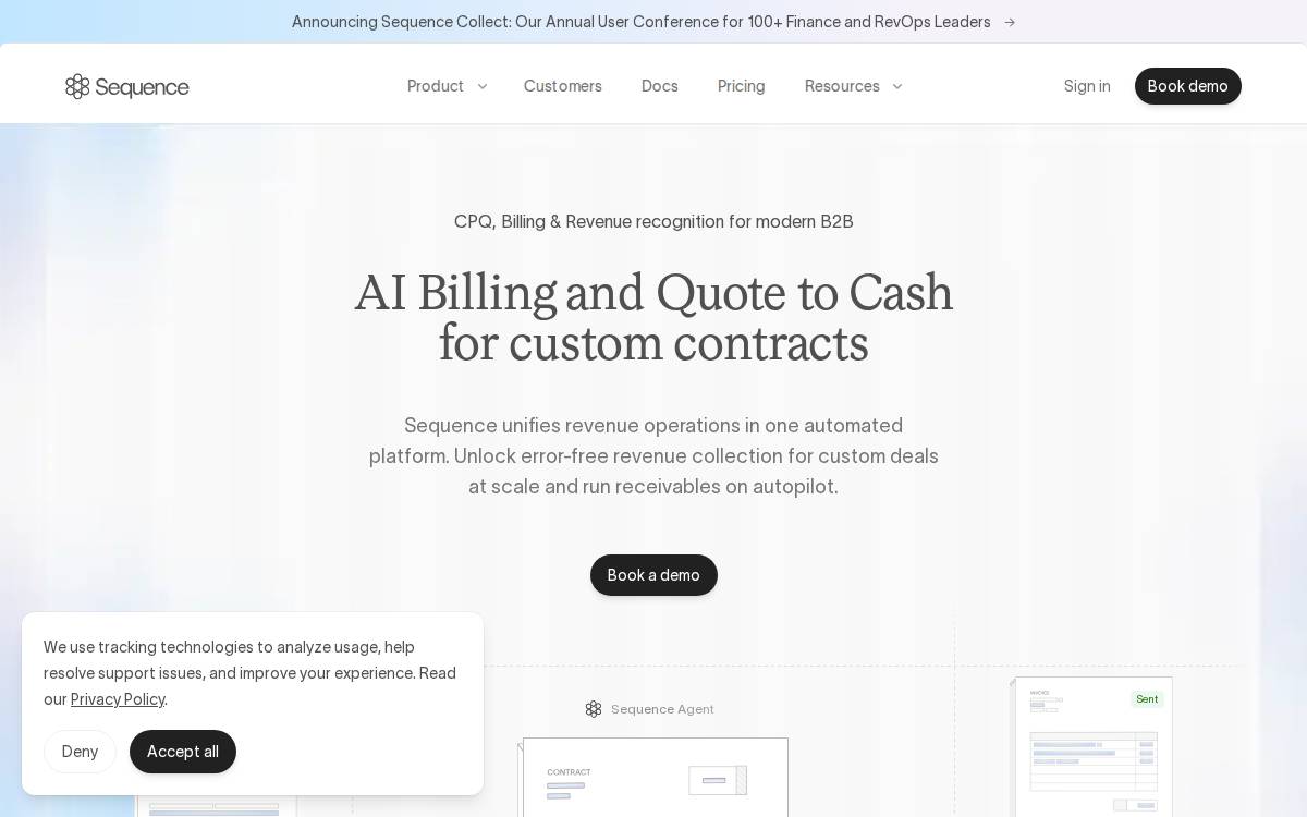 Sequence website preview