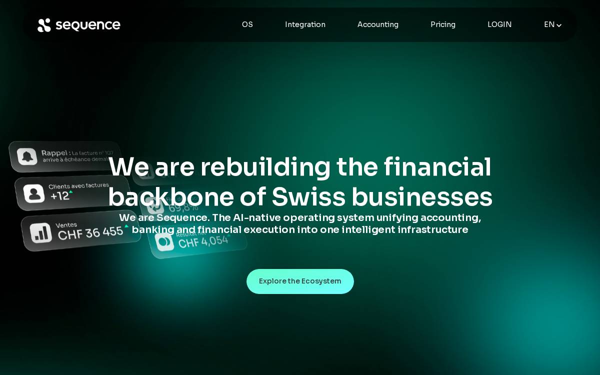 Sequence website preview