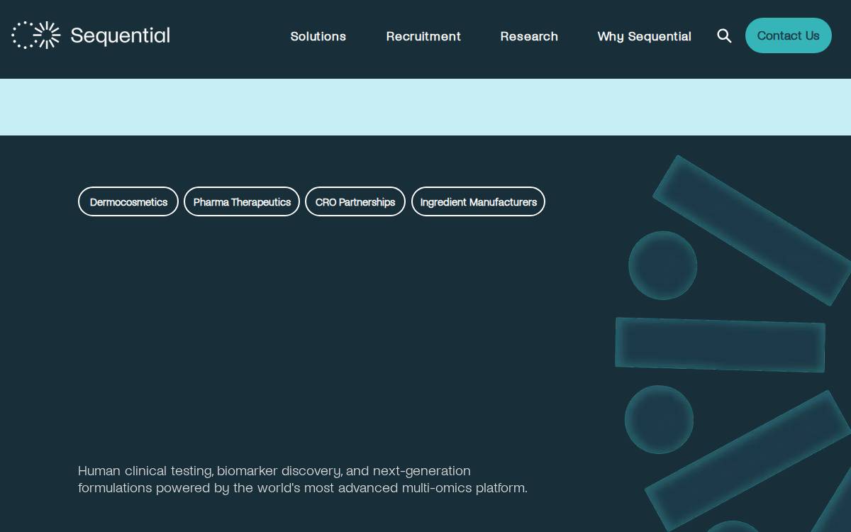 Sequential Skin website preview