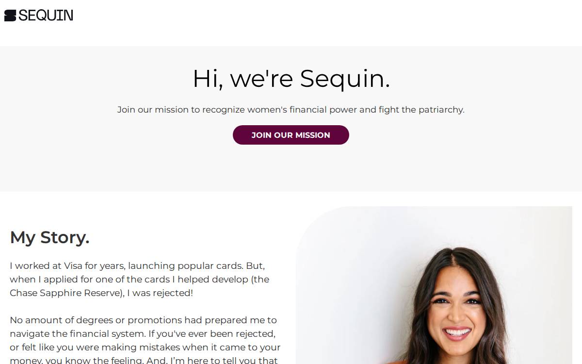 Sequin website preview