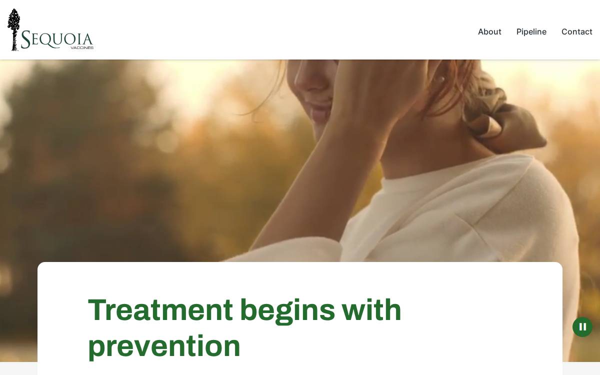 Sequoiavaccines website preview