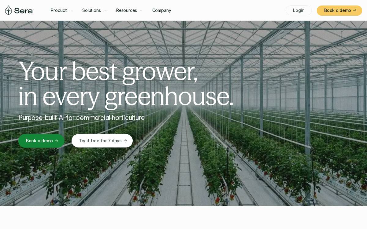 SERA Intelligence website preview
