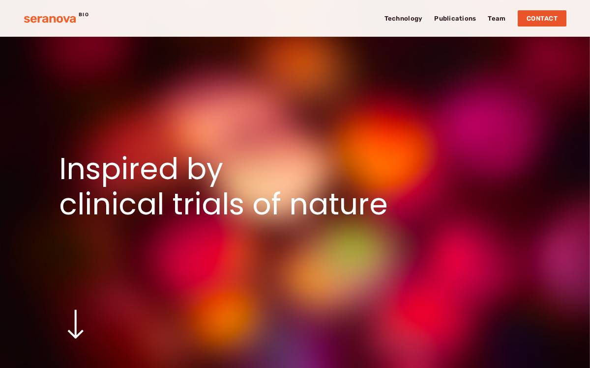 Seranova Bio website preview