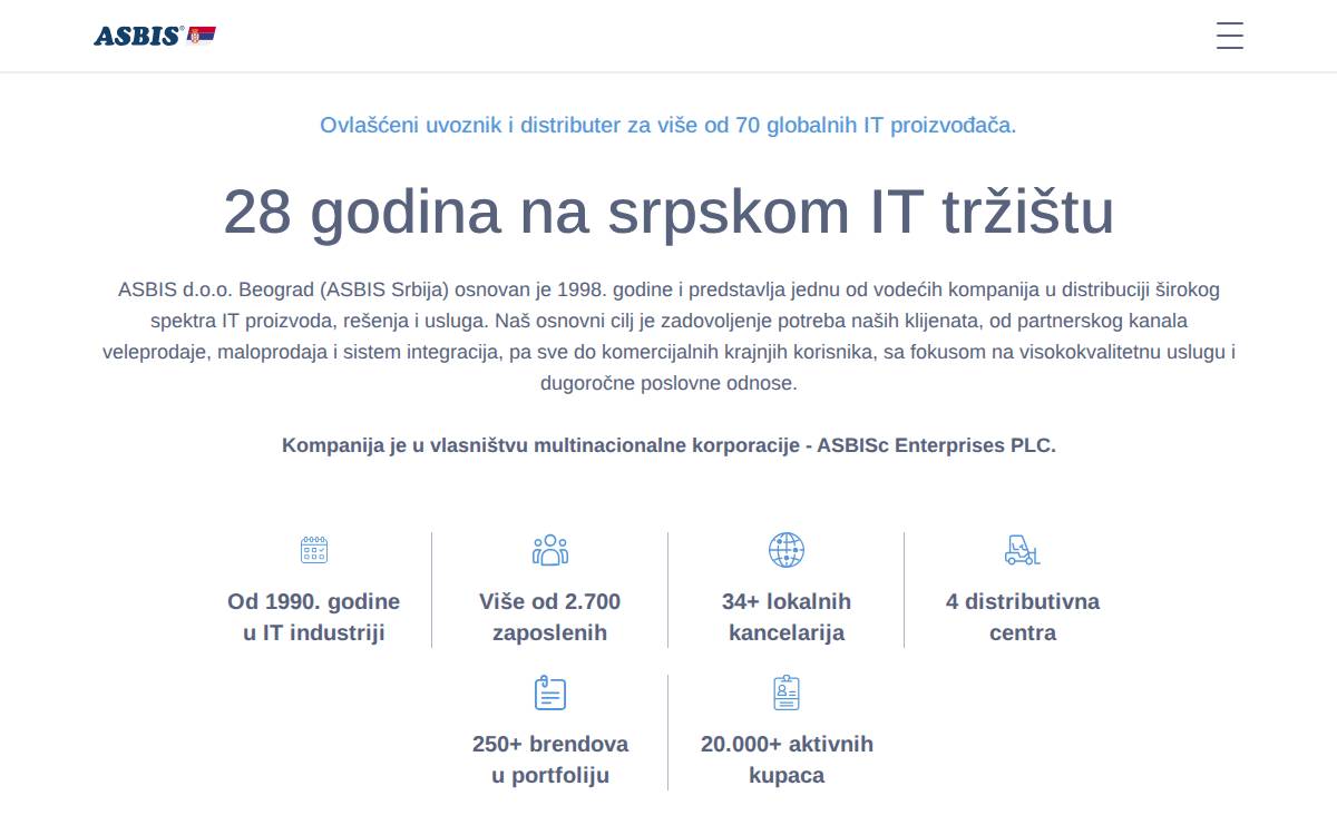 Serbia website preview