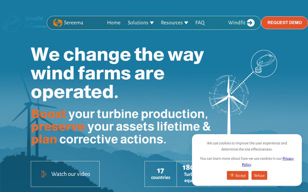 Sereema website preview