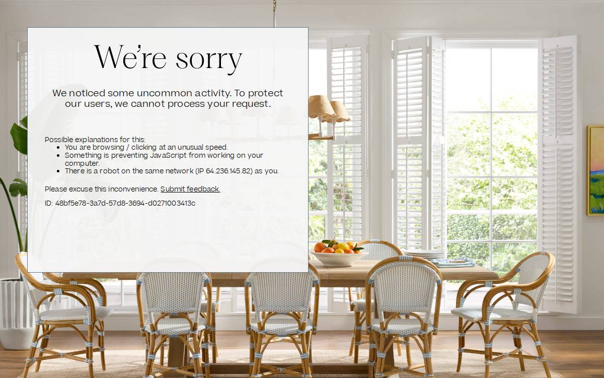 Serena & Lily website preview