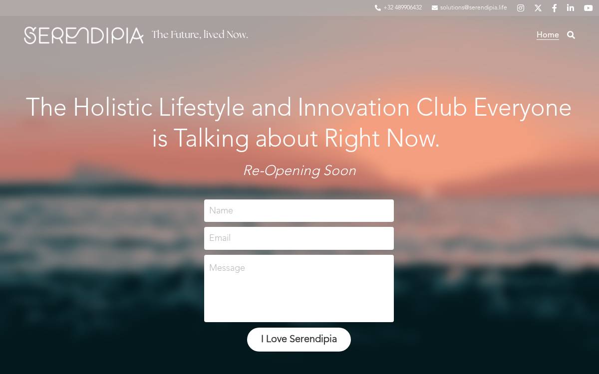Serendipia Life website preview