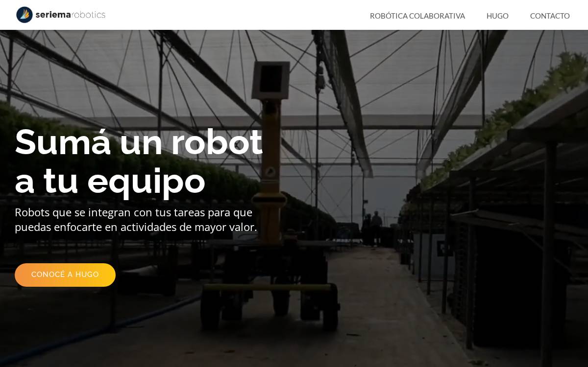 Seriema Robotics website preview