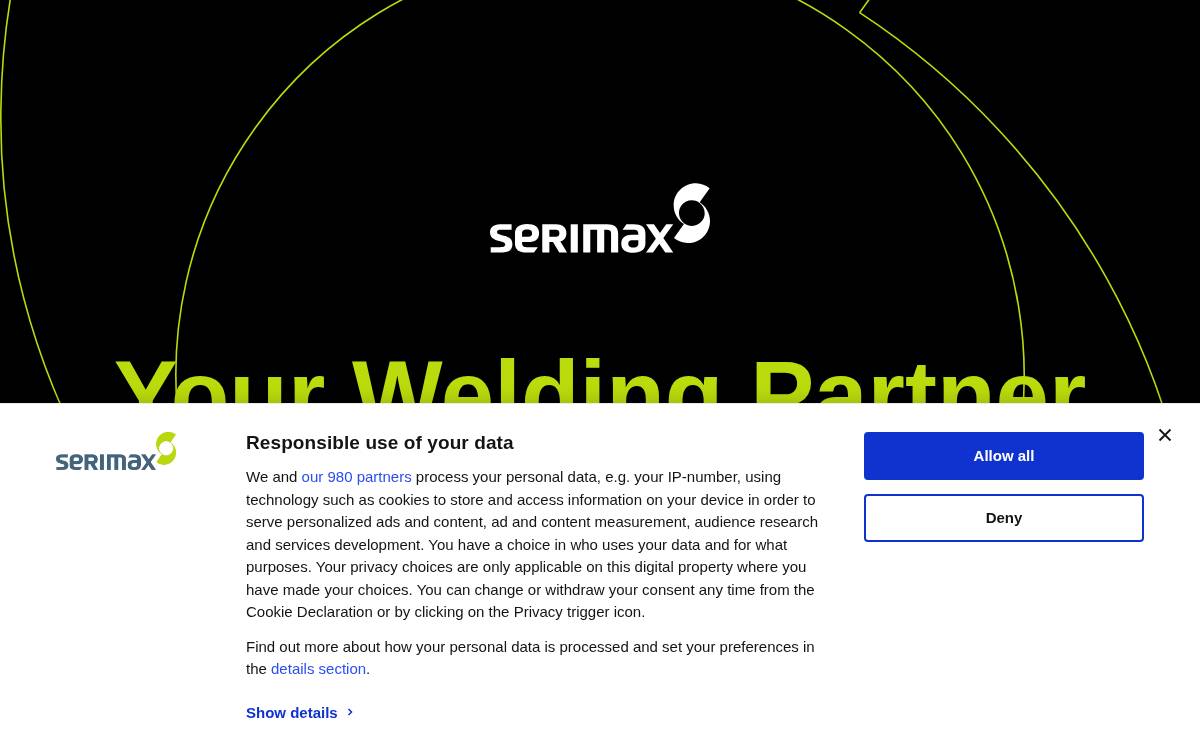 Serimax website preview