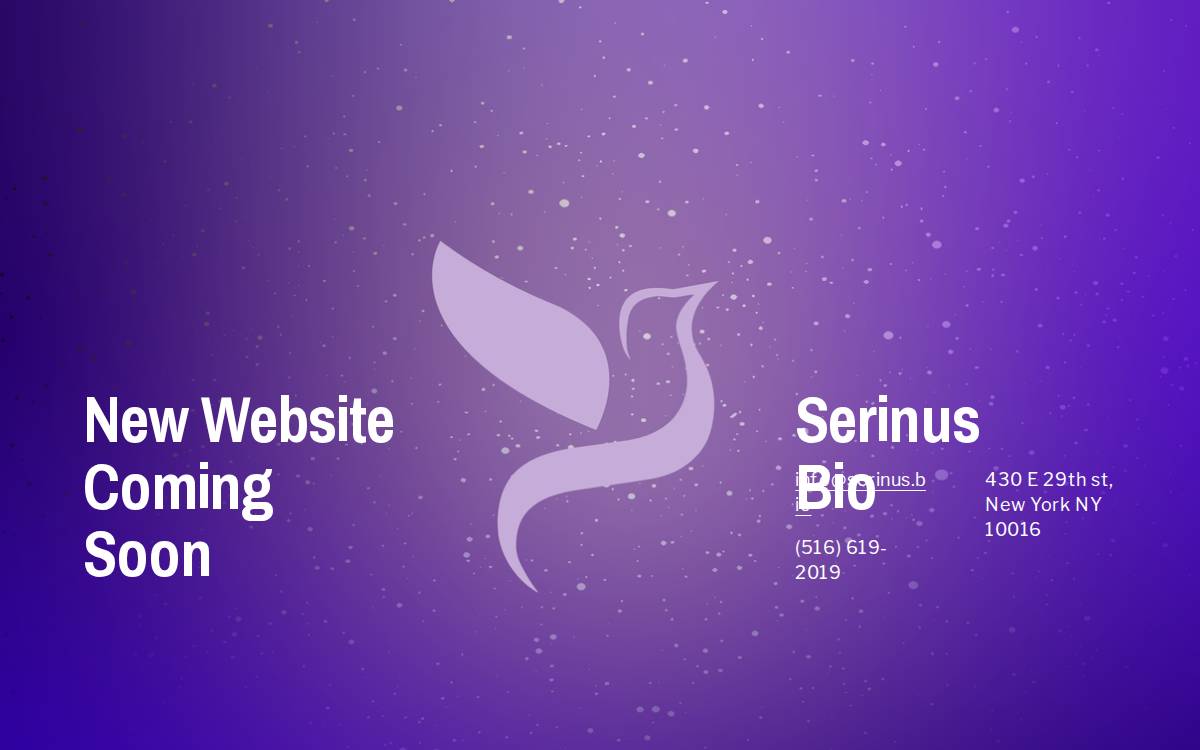 Serinus Biosciences website preview