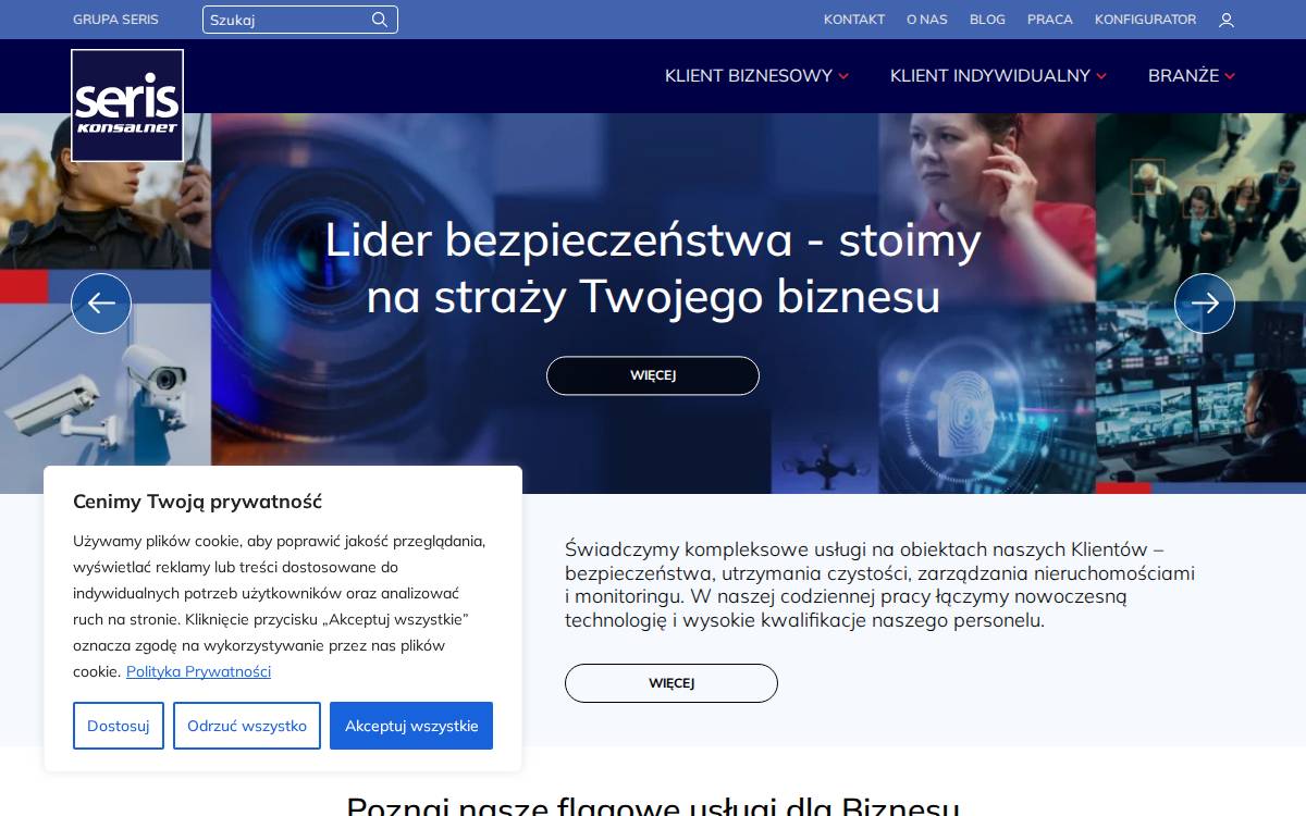 Seris Konsalnet website preview