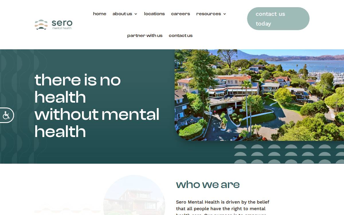 Sero Mental Health website preview