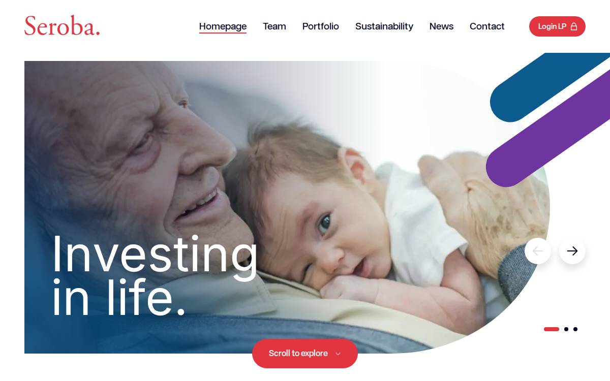 Seroba Lifesciences website preview