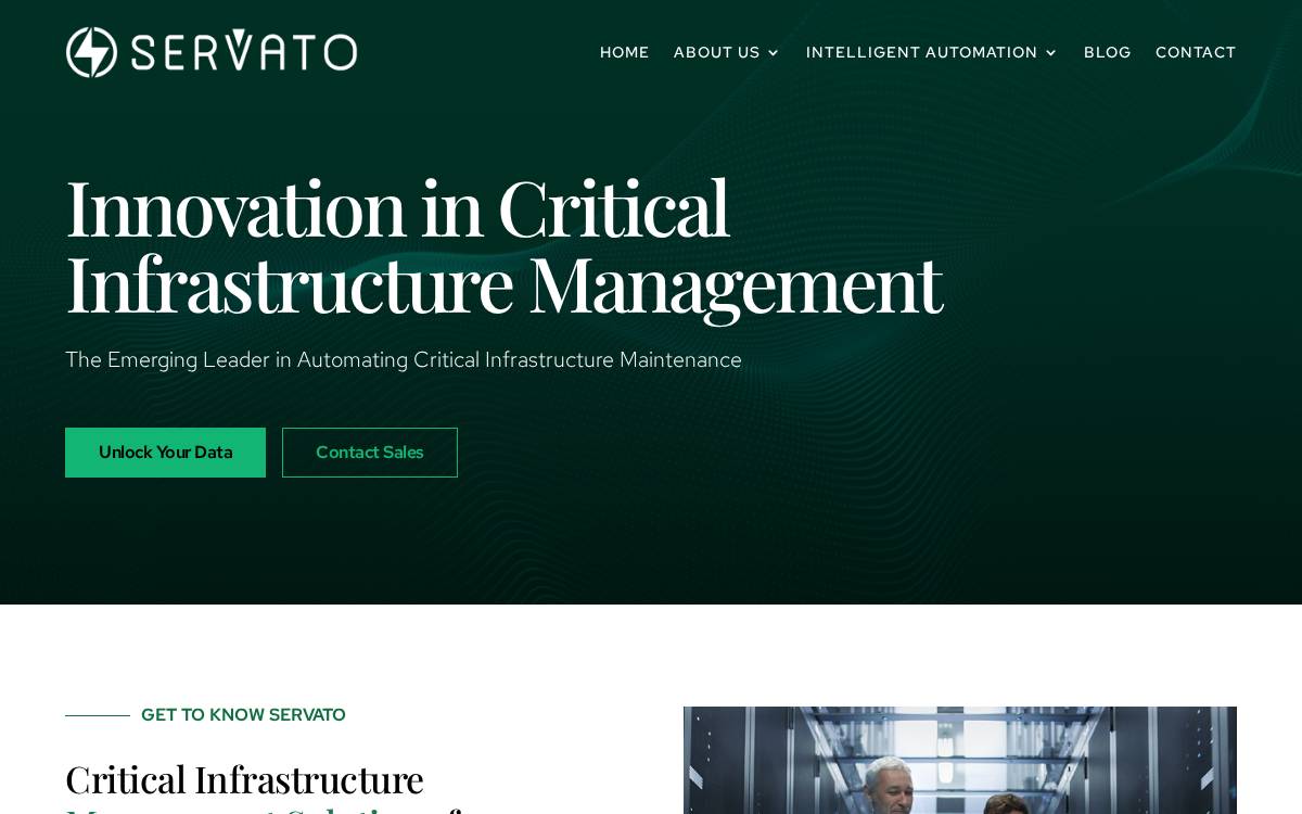 Servato website preview