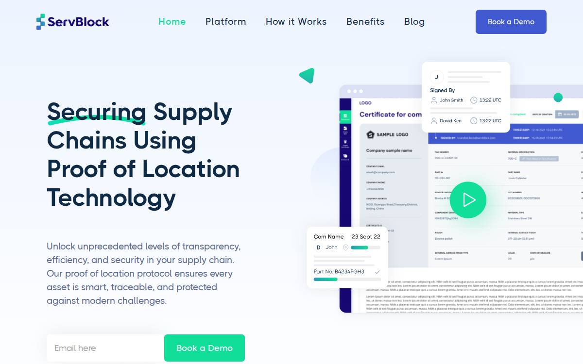 ServBlock website preview