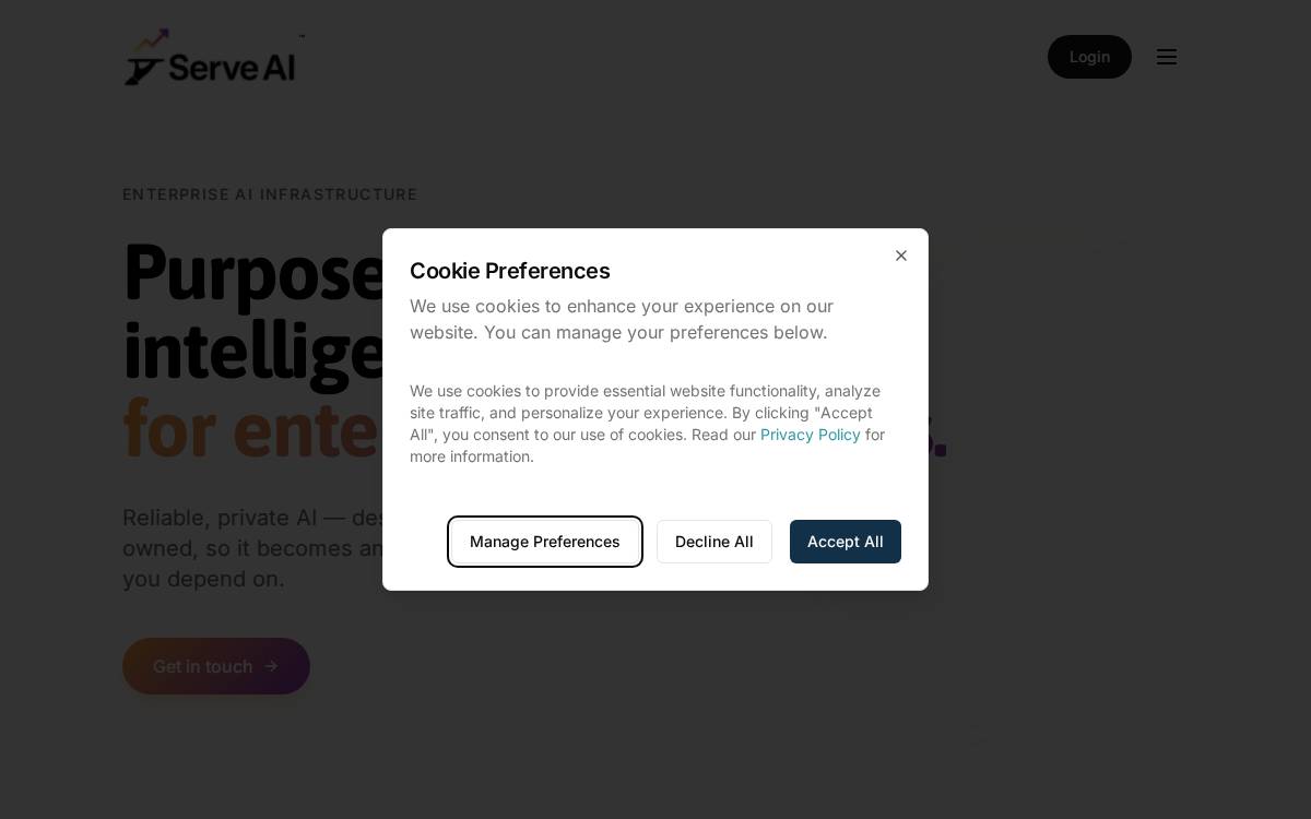 Serveitup website preview