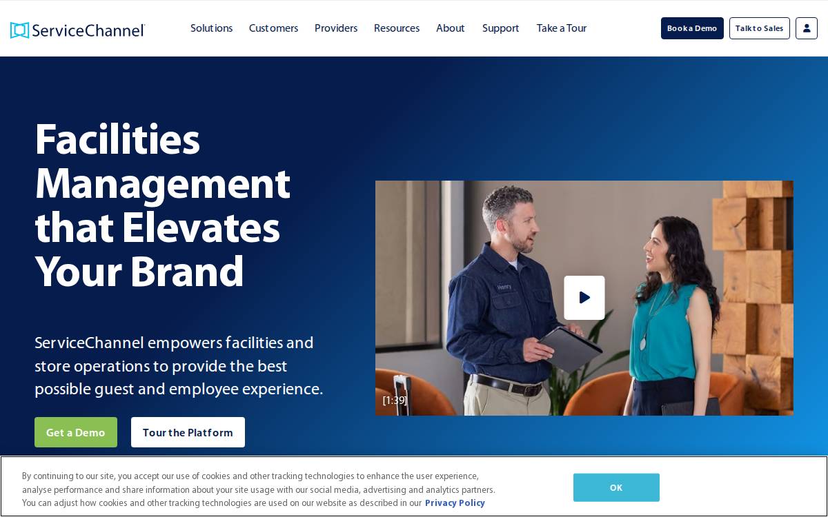 Servicechannel website preview