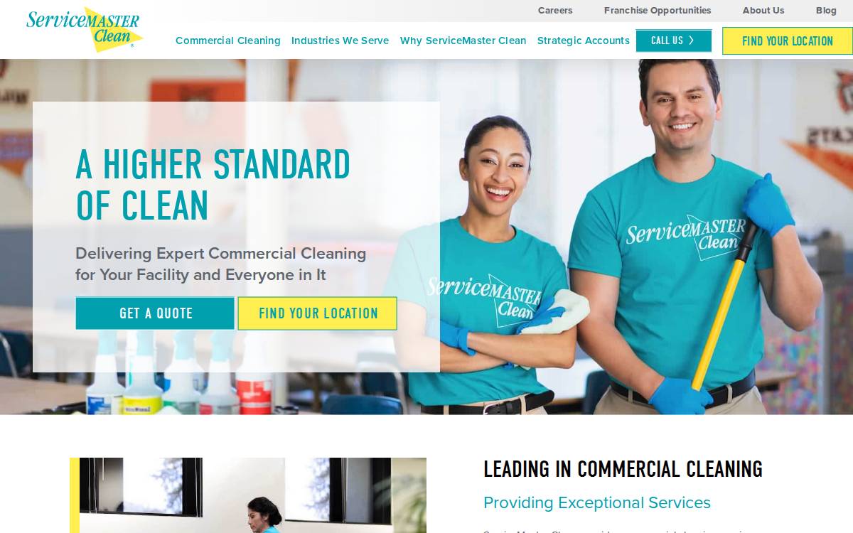 Servicemasterclean website preview