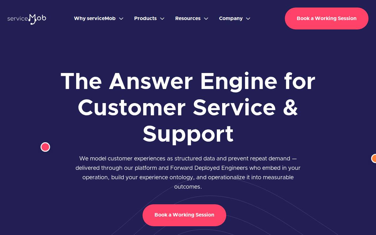 Servicemob website preview