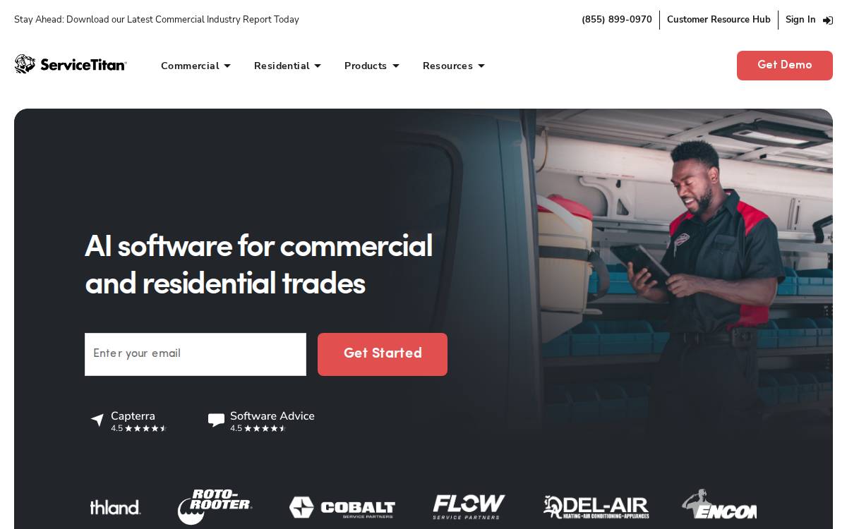 ServiceTitan website preview