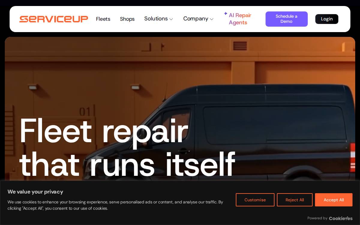 Serviceup website preview