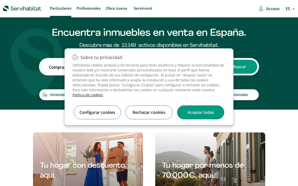 Servihabitat website preview