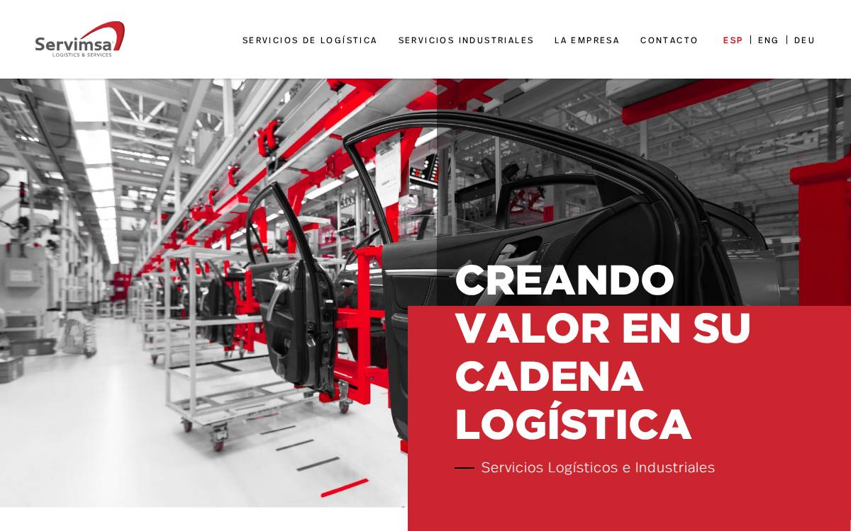 Servimsa website preview