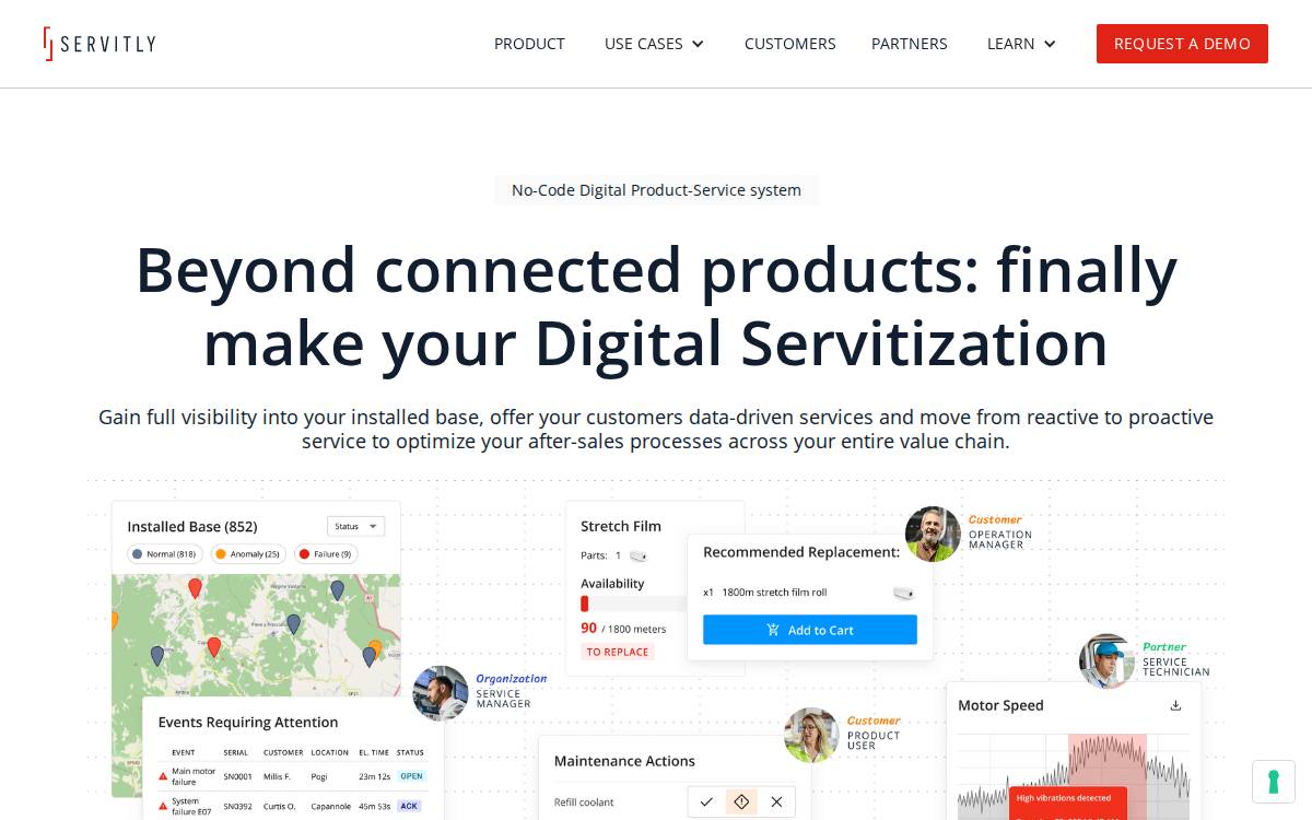 Servitly website preview