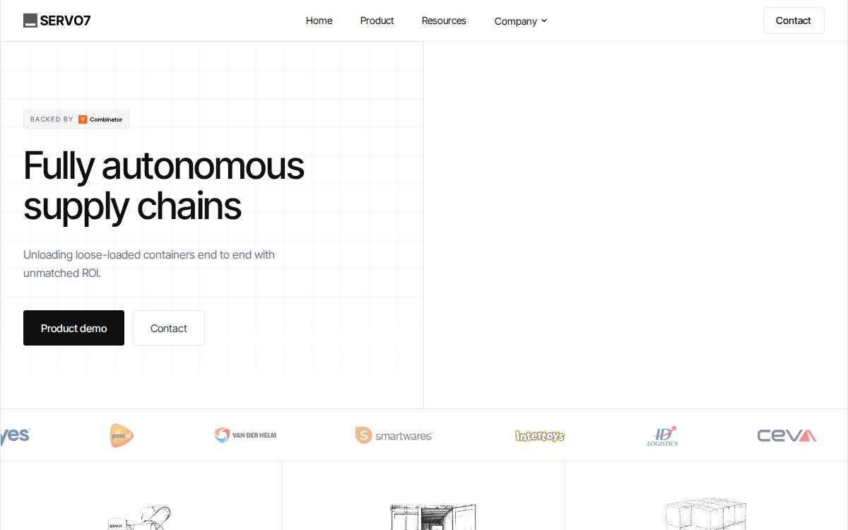 Servo7 website preview