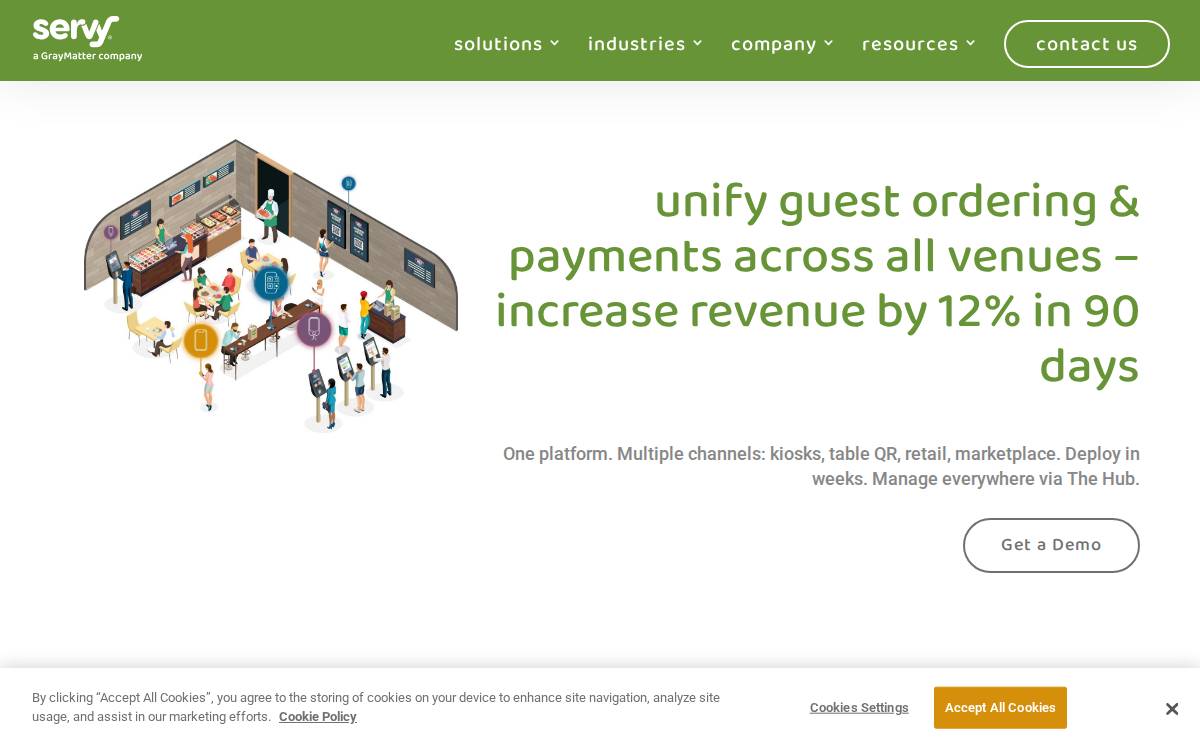 Servy website preview