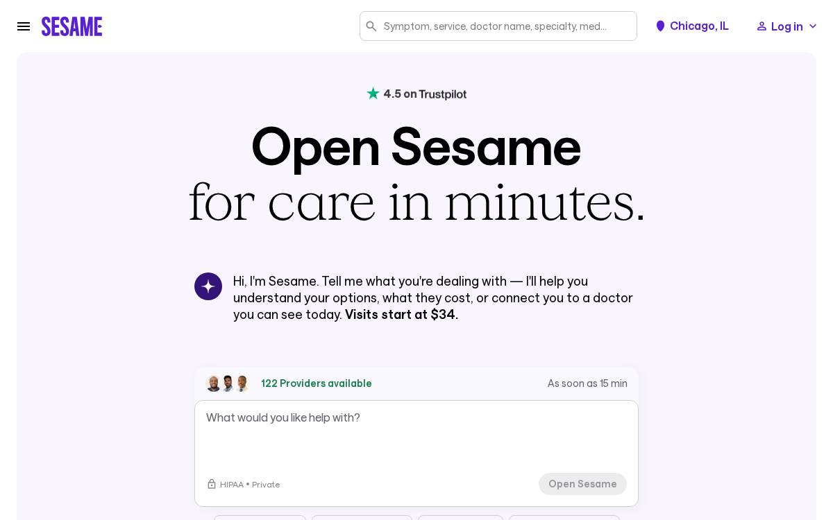 Sesame website preview