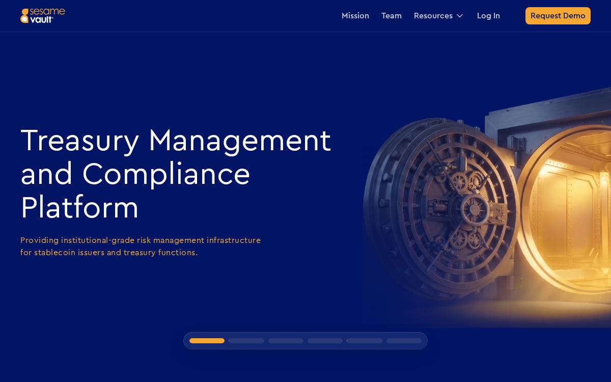 Sesamevault website preview