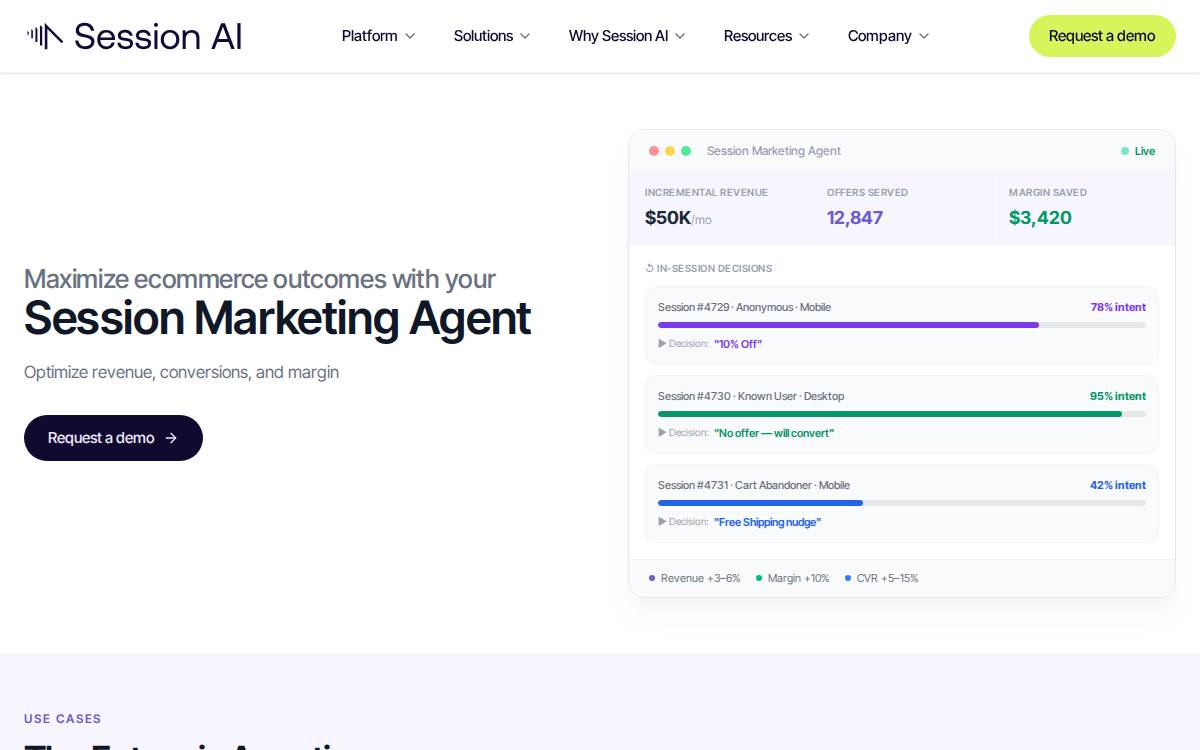 Session AI website preview