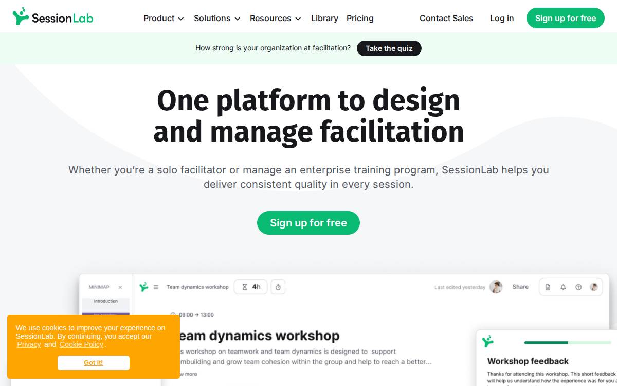 SessionLab website preview