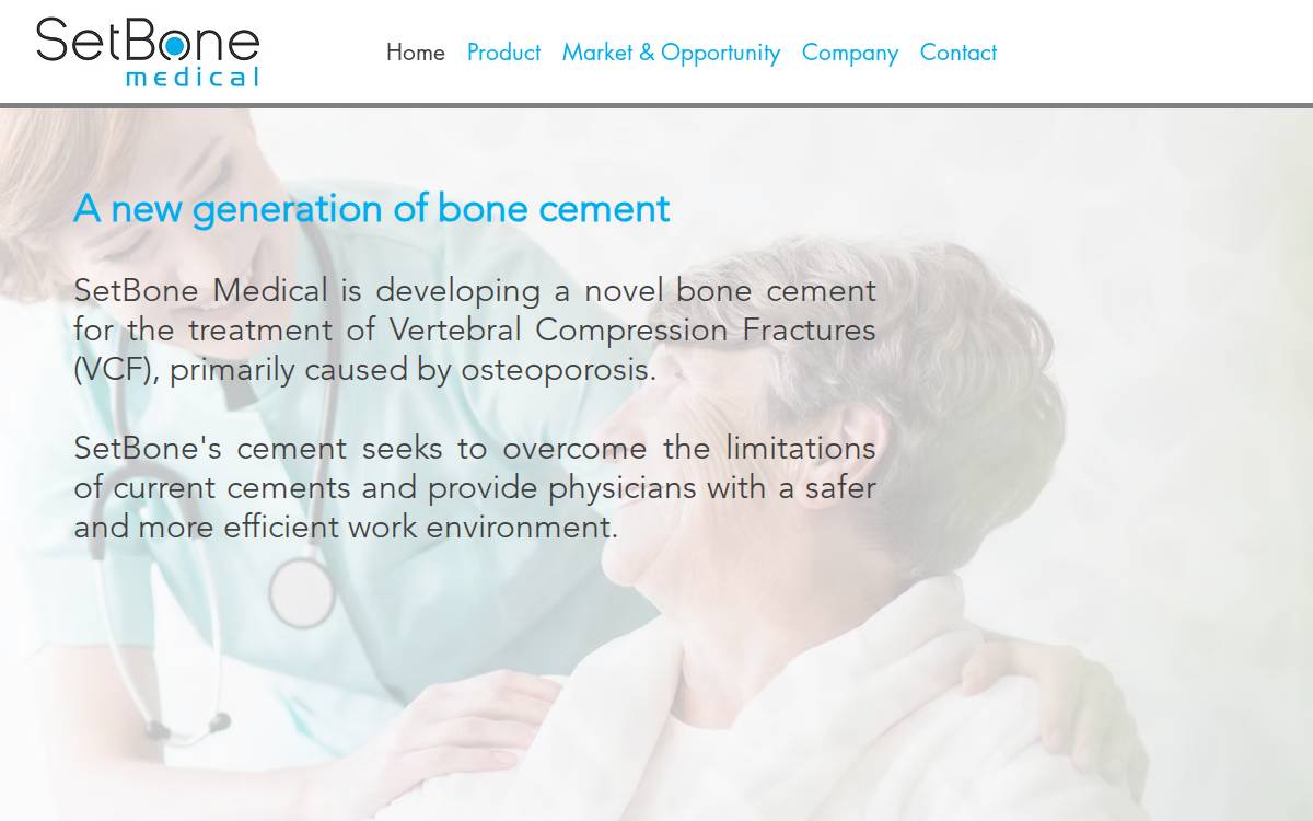 Setbone Medical website preview