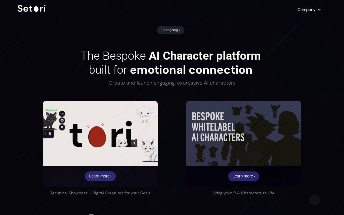 Setori website preview