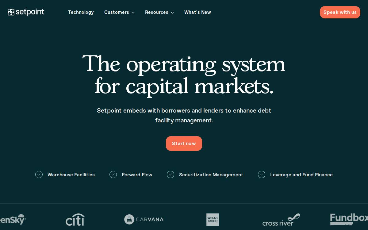 Setpoint.io website preview