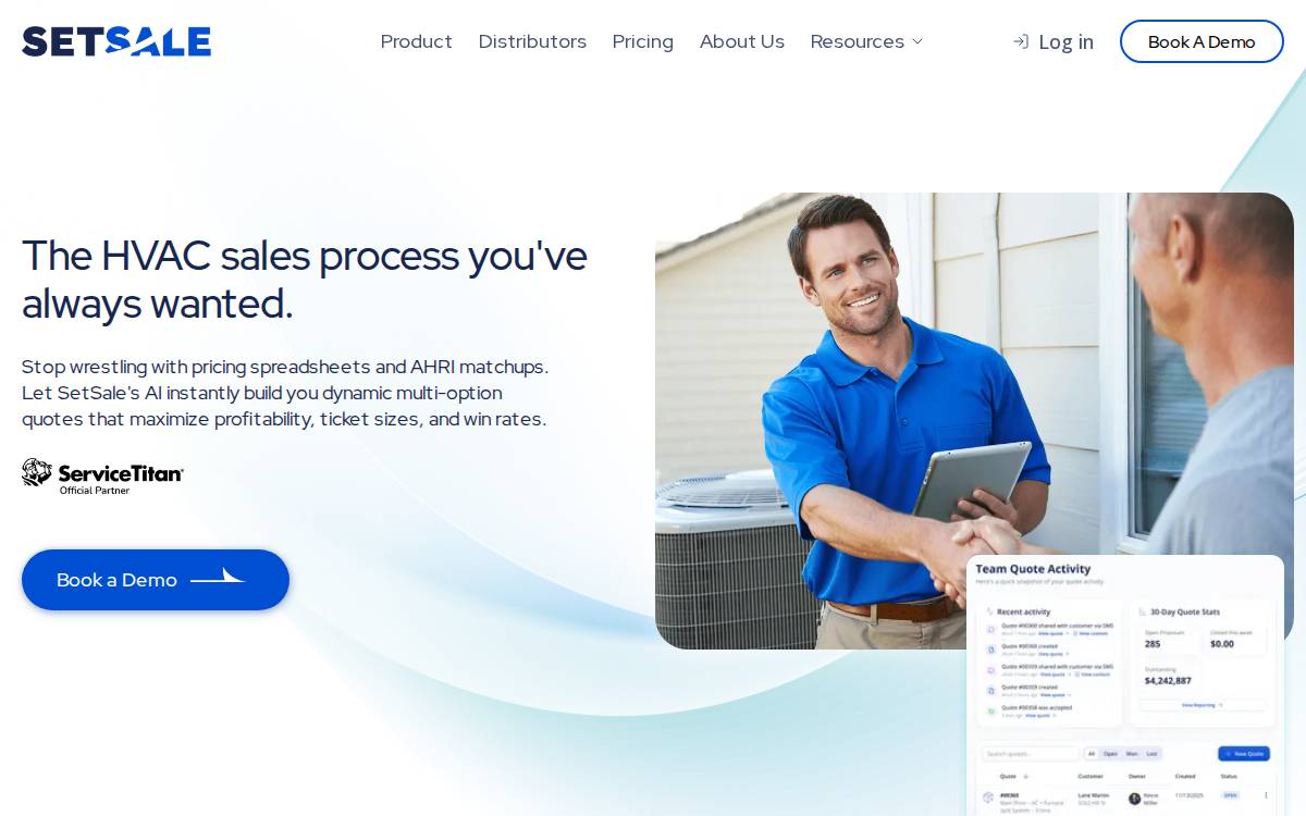 SetSale website preview