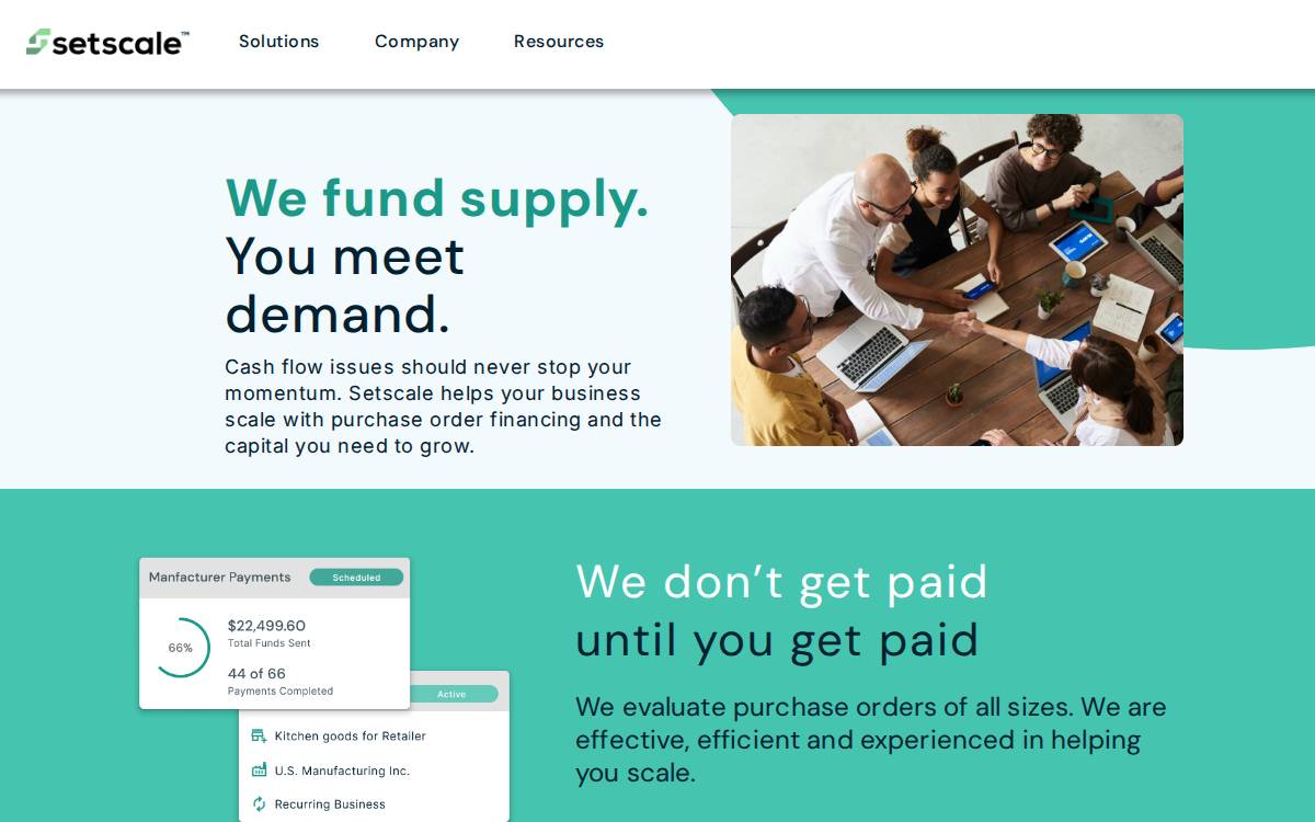 Setscale website preview